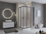 Душевой уголок BelBagno UNO-195-A-2-100-CH-CR Душевой уголок BelBagno UNO-195-A-2-100-CH-CR