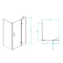 Душевой уголок RGW PA-77B L (PA-07B L + Z-050-2B + держатель O-204B), RGW 41087798-084L
