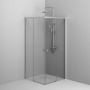 W94G-403-9090-МТ Душевое ограждение X-Joy Square Slide 90х90, мат Хром, прозрачное