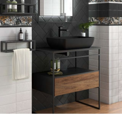 Плитка настенная 19060 Граффити белый 9.9*20*8 (46шт\0.91м2), м2