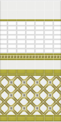 Декор HGD\A250\18000 Клемансо оливковый 15*15 (1уп/38шт), шт