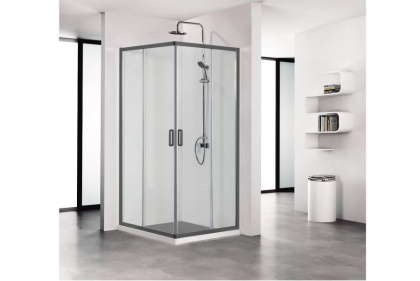 AQ ARI KV09020BL Душевой уголок квадратный, двери раздвижные 900x900x2000 профиль черный, стекло прозрачное AQ ARI KV09020BL Душевой уголок квадратный, двери раздвижные 900x900x2000 профиль черный, стекло прозрачное
