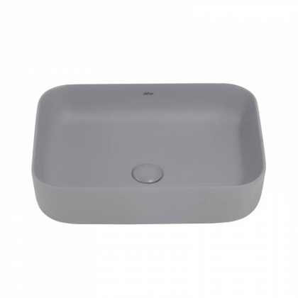 Раковина накладная ABBER Rechteck AC2202MG серая матовая