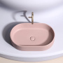 Умывальник чаша накладная овальная (цвет Розовый Матовый) Element 608*385*122мм