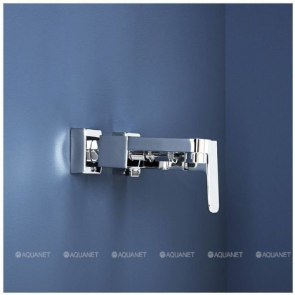 Смеситель для ванны с душем Aquanet Cubic SD90441 Смеситель для ванны с душем Aquanet Cubic SD90441
