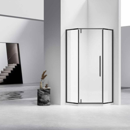 Душевой уголок Slim-N VSP-4SN900CLB, 900*900, черный, стекло прозрачное Душевой уголок Slim-N VSP-4SN900CLB, 900*900, черный, стекло прозрачное