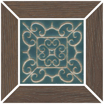 Вставка Тровазо наборный коричневый светлый матовый 13x13x0,9 Вставка Тровазо наборный коричневый светлый матовый 13x13x0,9