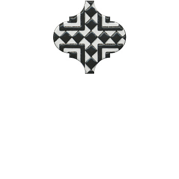 Декор OS\A25\65000 Арабески глянцевый орнамент 6.5*6.5*7 (уп\26шт) , шт