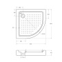 Акриловый поддон CEZARES TRAY-A-R-95-550-15-W Акриловый поддон CEZARES TRAY-A-R-95-550-15-W