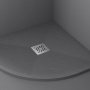 Поддон для душа из искусственного камня VST-4SQ1010A, 1000*1000*25, антрацит