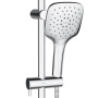 931001000 Eclipse, душ. комплект: ручн.душ 3 ф-ии 120 мм, штанга 700 мм, Хром