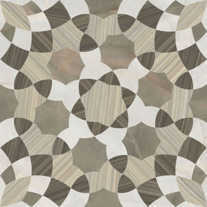 Serpeggiante Декор Геометрический Теплый K947865LPR01VTE0 60х60 Serpeggiante Декор Геометрический Теплый K947865LPR01VTE0 60х60