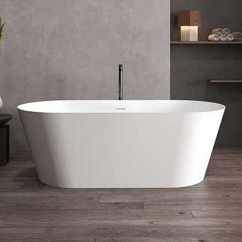 Ванна из искусственного камня ABBER Stein AS9626 белая матовая Ванна из искусственного камня ABBER Stein AS9626 белая матовая