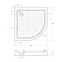 Акриловый поддон CEZARES TRAY-A-R-95-550-15-W Акриловый поддон CEZARES TRAY-A-R-95-550-15-W