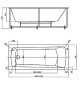 Акриловая ванна Акватек Либра 150x70 LIB150N-0000008 Акриловая ванна Акватек Либра 150x70 LIB150N-0000008