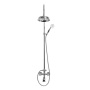 LORD-CVD-30-01-M Душевая стойка со смесителем для ванны, верхним и ручным душем, 30 см Исполнение: Хром, Ручки: Хром 