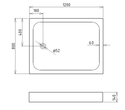 Душевой поддон Gemy ST13T Душевой поддон Gemy ST13T