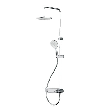 F0785A600 X-Joy, душ.система: Смеситель-полка д/душа, душ.штанга, верхн. душ 220мм, ручн душ, Хром