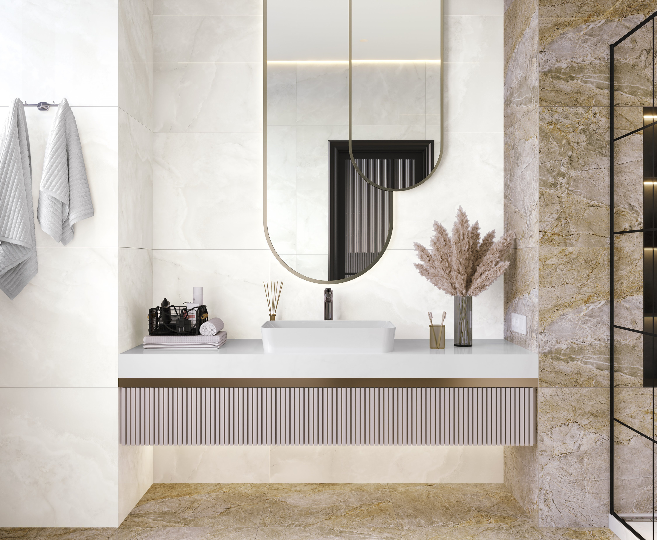 Cosmo Perla Керамогранит белый SG50002622R 60х119,5 полированный