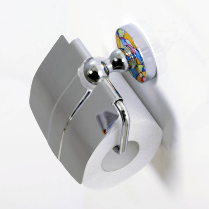 Держатель туалетной бумаги Diemel с крышкой, 14,7х14,5х6,4 см, хром, K-2225