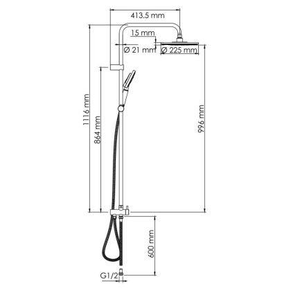 A039 Душевой комплект Wasserkraft