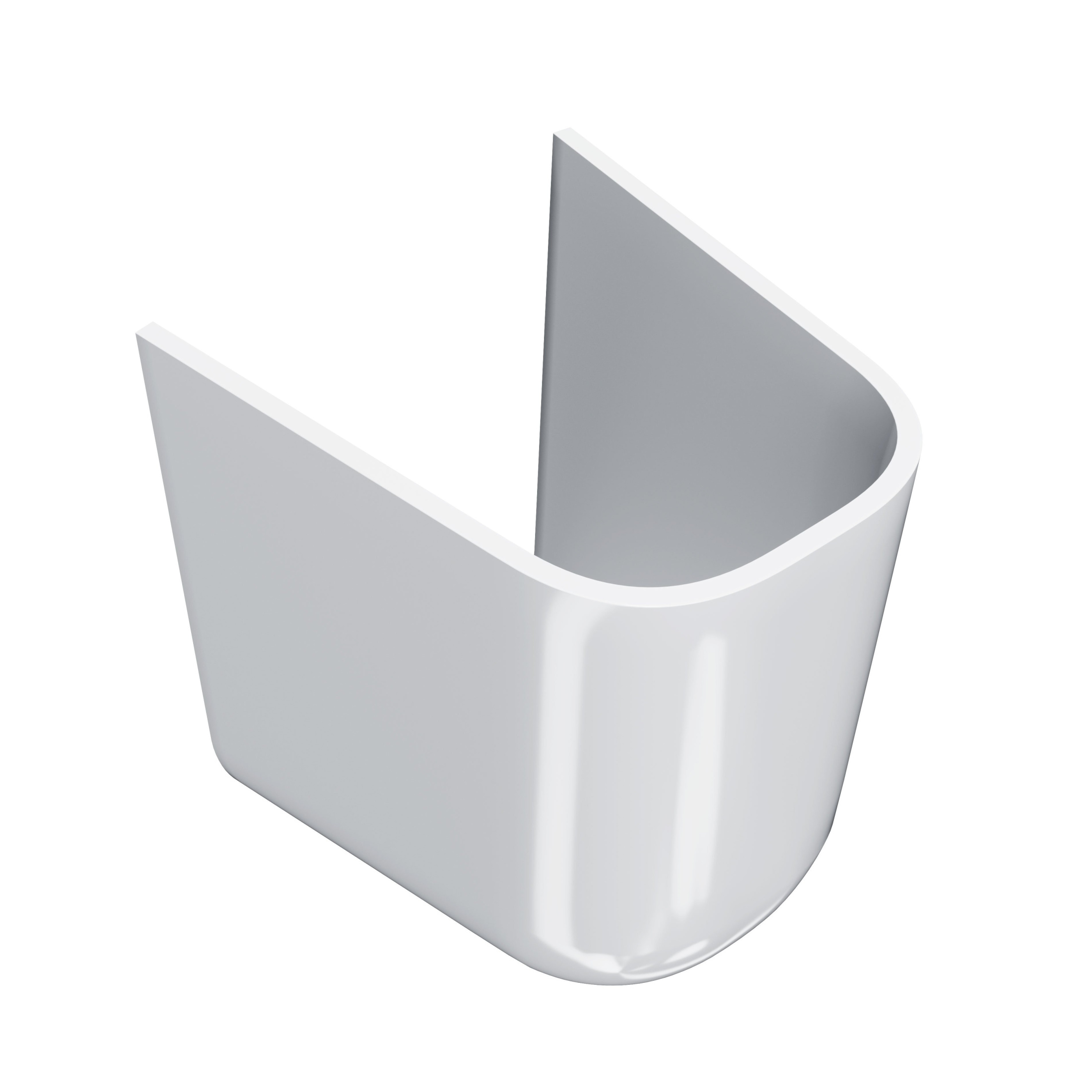 Полупьедестал PRO подвесной, белый глянцевый