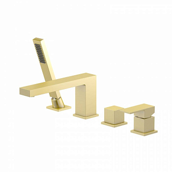 Смеситель Timo Selene 2130/17Y на борт ванны, золото матовое