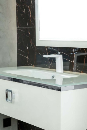 Консоль LUCIDO 80 см Жемчужный белый 770-080-W Boheme