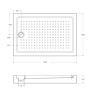 Акриловый поддон CEZARES TRAY-A-AH-140/90-15-W Акриловый поддон CEZARES TRAY-A-AH-140/90-15-W