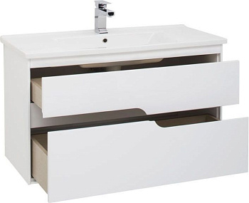 Тумба под раковину Aquanet Модена 100 белый Тумба под раковину Aquanet Модена 100 белый