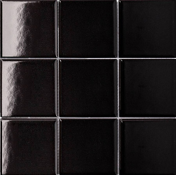 Керамическая мозаика, Black Glossy 97х97, 10х10 см Керамическая мозаика, Black Glossy 97х97, 10х10 см