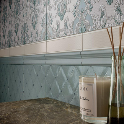 Бордюр настенная VT\A306\6000 Браганса бежевый светлый 5,4см*25см*8мм (1уп/30шт/0,405м2) матовый, шт