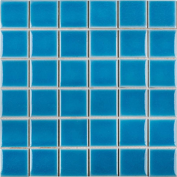 Керамическая мозаика, Crackle Light Blue Glossy 48х48, 5х5 см Керамическая мозаика, Crackle Light Blue Glossy 48х48, 5х5 см