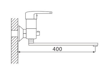 Смеситель для ванны латунь, хром S5022 Смеситель для ванны латунь, хром S5022
