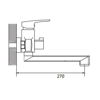 Смеситель для ванны Shevanik S85 S8502