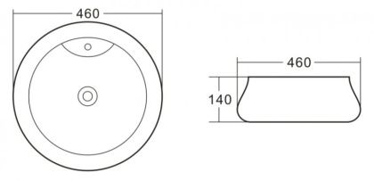 Раковина накладная BELBAGNO BB1398