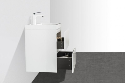 Тумба с раковиной подвесная BelBagno PIETRA MINI 50 Stone, раковина белая Тумба с раковиной подвесная BelBagno PIETRA MINI 50 Stone, раковина белая
