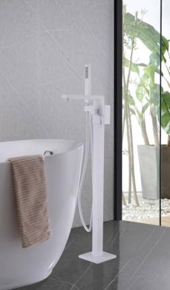 Смеситель ABBER Daheim AF8215W напольный, белый матовый