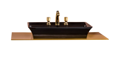 Столешница стекло 100см прямая ЗОЛОТО