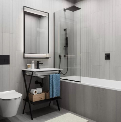 Декор OS\A317\11234R чипсет Про Дабл серый светлый матовый обрезной 30х60х9 (1уп/5шт), шт