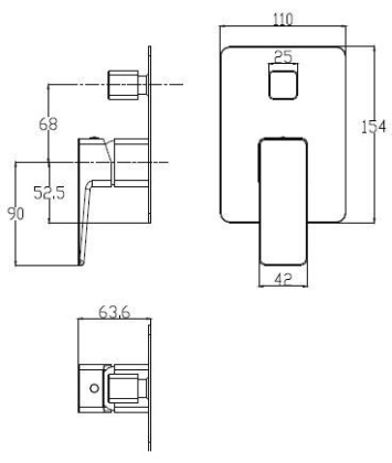 Смеситель для душа скрытого монтажа OMNIRES PARMA PM7435CRB (хром/белый) Смеситель для душа скрытого монтажа OMNIRES PARMA PM7435CRB (хром/белый)