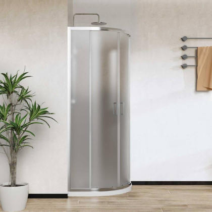 Душевой уголок City VSQ-5CT800MT, 800*800, хром, стекло текстурное