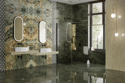 Панно SG593502RA\D Риальто Нобиле 1 зеленый лаппатированный 238,5см*119,5см*11мм (1уп/1шт/), шт