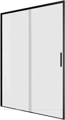 Душевая дверь Aquanet Pleasure Evo 130 AE65-N130-BT профиль черный, прозрачное стекло