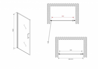 Душевая дверь ABBER Sonnenstrand AG04060