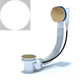 Слив-перелив для ванны АниПласт (белый матовый) Слив-перелив для ванны АниПласт (белый матовый)