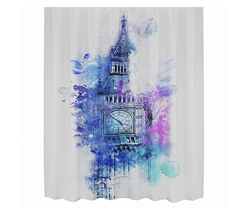 Шторка для ванной Lossa, 180х200 см, белая, SC-81103