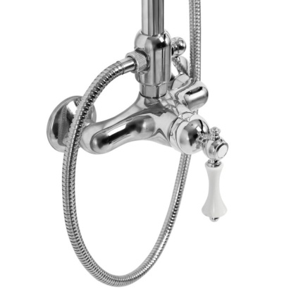 MARGOT-CD-02-M Душевая колонна со смесителем, верхним и ручным душем бронза, ручка бронза