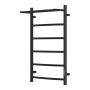 Полотенцесушитель электрический Point Афина PN04858PB П5 500x800 с полкой, диммер справа, черный