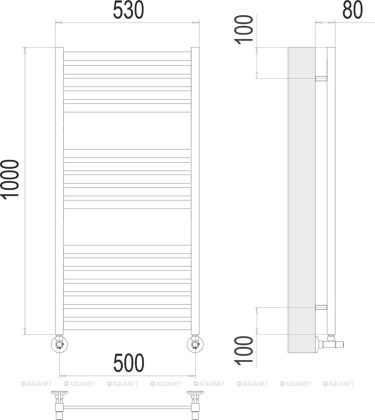 Полотенцесушитель Terminus Тоскана П17 500х1000 Полотенцесушитель Terminus Тоскана П17 500х1000